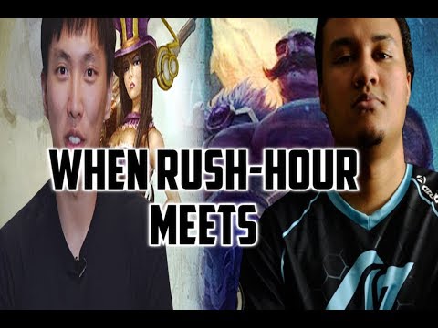 when Rush-Hour meets doublelift vs aphromoo (League of Legends)