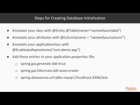 Getting Started with Spring Boot 2 0 Defining Spring Data | packtpub com