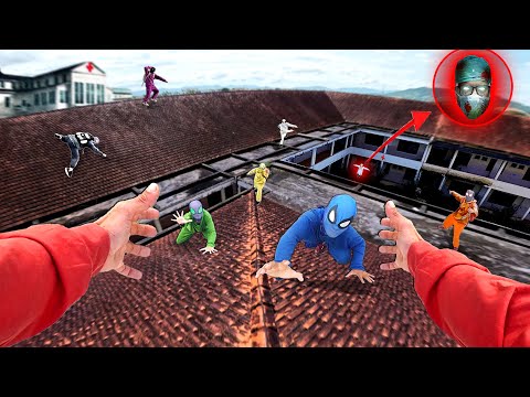 8 Bros Spider-Man Meet DOCTOR Serbian Dancing in Abandoned Hospital ( Hide & Seek Action POV )