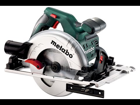 METABO grandininis pjūklas 1200W KS 55 FS 1200W 160mm korpusas video