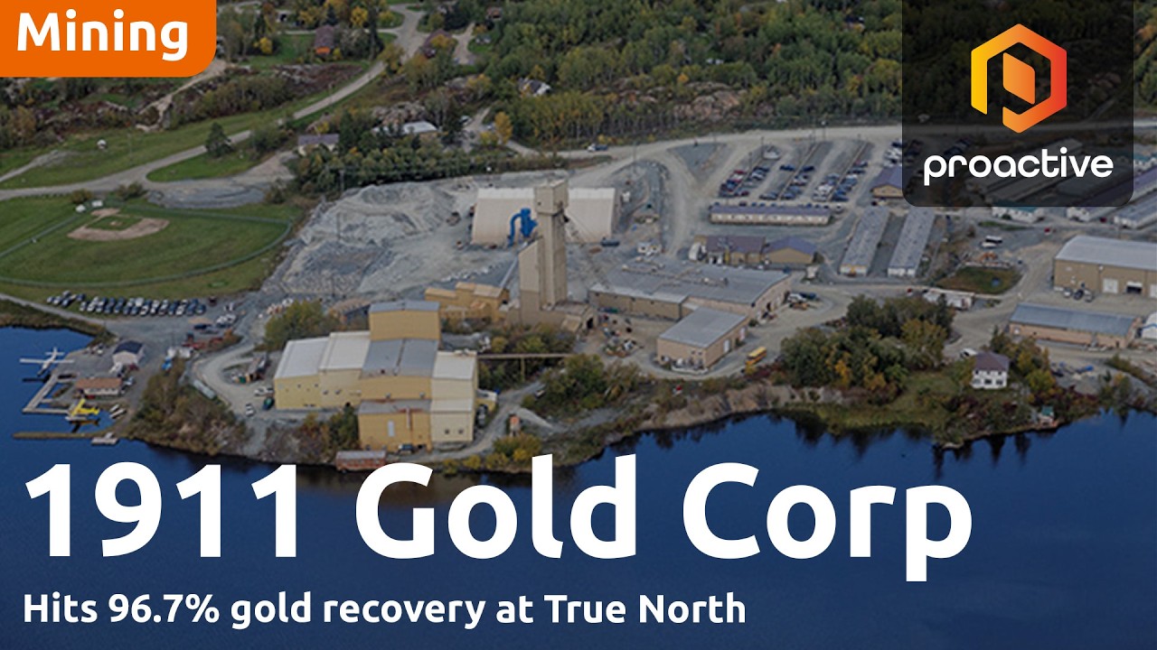 1911 Gold reports up to 96% gold recovery as True North mill recommissioning advances