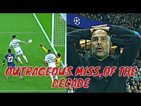 Bernardo Silva Outrageous miss of the Decade | PSG Vs Man City