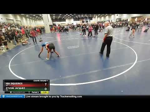 100 Lbs Champ. Round 1 - Eyvori Jacquez, CO Vs Mia Siqueiros, AZ 3f70
