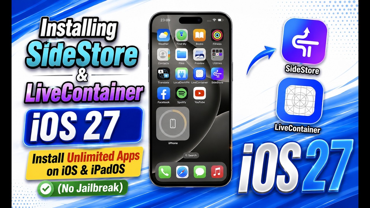 iOS 27 | How to Install SideStore & LiveContainer (Step-by-Step)