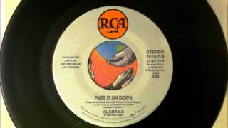 Pass It On Down , Alabama , 1990 Vinyl 45RPM