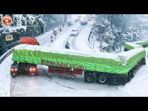 Mountain Roads Mean Nothing to This Truck Driver – Watch and Sweat!