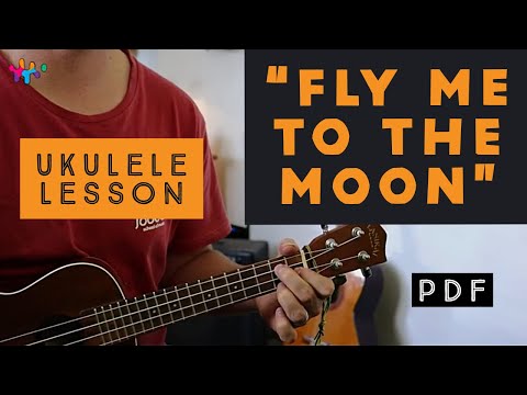 Fly Me to The Moon Frank  Ukulele Tutorial Lesson | PROPER Chords with singing
