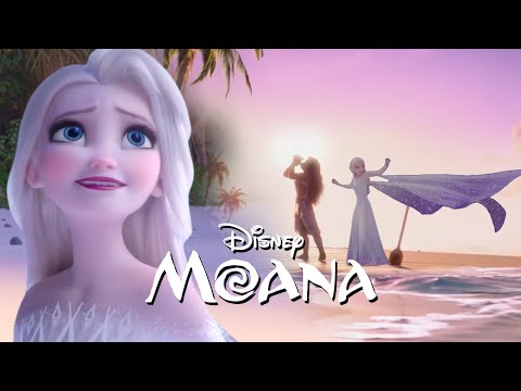 Queen Elsa meets Princess Moana | Forest Spirit Frozen 3 [Fanmade Scene]