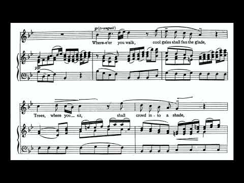 Where'er You Walk (Semele - G.F. Händel) Score Animation