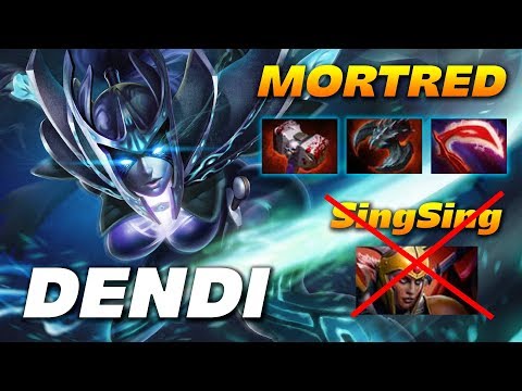 DENDI MORTRED vs SingSing Legion - Dota 2 Pro Gameplay