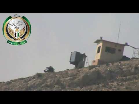 استهداف قناصي كتيبة شهداء الصالحية التابعة للواء الأول رشاش 23 المتمركز في منطقة البحوث العلمية في حي برزة في مدينة دمشق