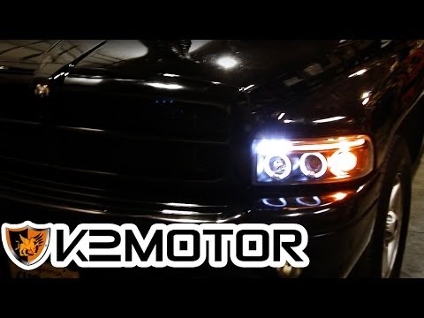 K2 MOTOR INSTALLATION VIDEO: 1994-2001 DODGE RAM PROJECTOR HEADLIGHTS