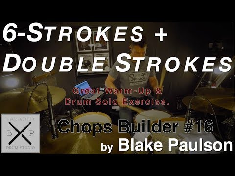 6-Strokes + Double Strokes! Drum Warm-Up & Chops Builder 💪