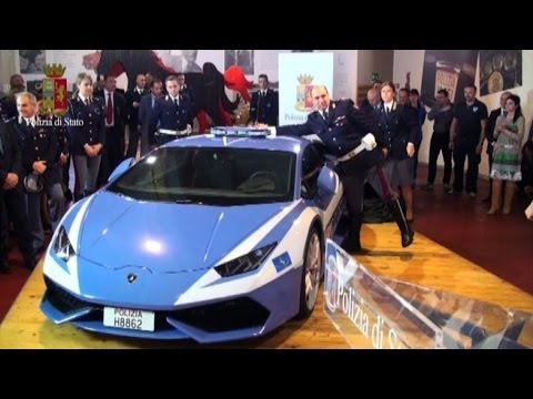 Una supercar Lamborghini Huracan per la Polizia