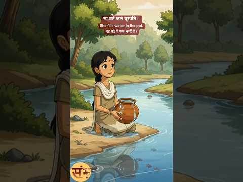 भगिनी, जलं च ( बहन और जल ) Sanskrit Story - 69 | Sanskrit Kalp