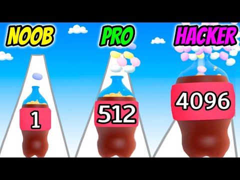 Mentos Cola - NOOB vs PRO vs HACKER