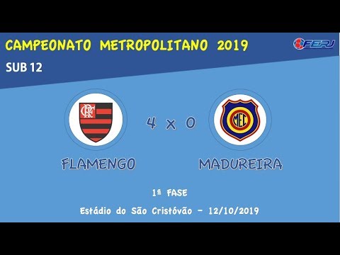 FLAMENGO 4 X 0 MADUREIRA (Metropolitano 2019) - Sub 12