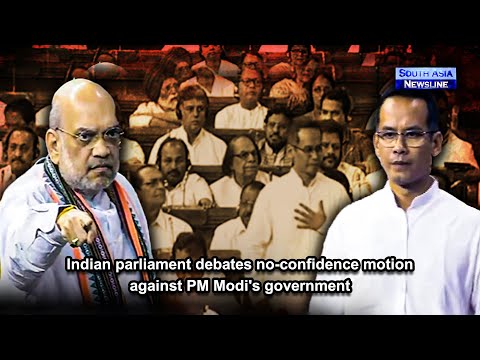 Indian parliament debates no confidence motion against PM Modi's government