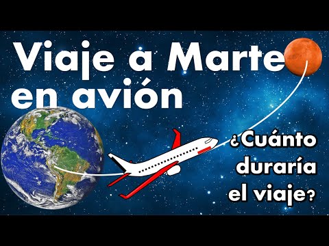Viaje Tierra Marte en avión. Cuánto tardaríamos