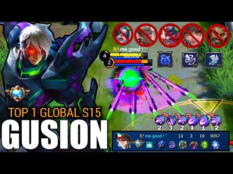 TOP 1 GLOBAL S15 GUSION FAST HAND 1.5sec KILL COMBO! GUSION GAMEPLAY BY me good!