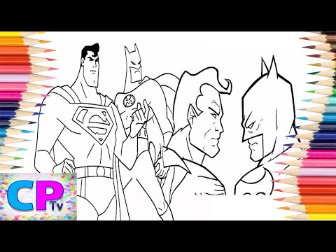 Superman vs Batman Coloring Pages/Superheroes Coloring/Jim Yosef - Firefly [NCS Release]