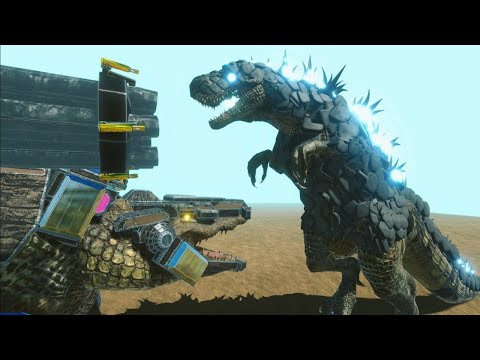 MECHA GODZILLASAURUS VS GODZILLASAURUS EPIC BATTLES - ANIMAL REVOLT BATTLE SIMULATORS