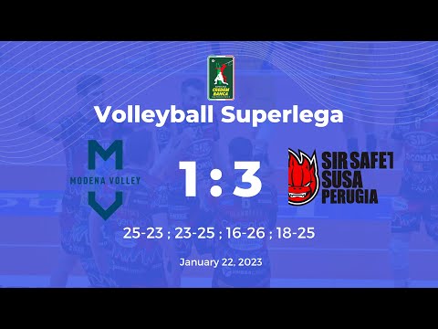 Valsa Group Modena vs Sir Safety Susa Perugia highlights | Scout View | 22 January 2023