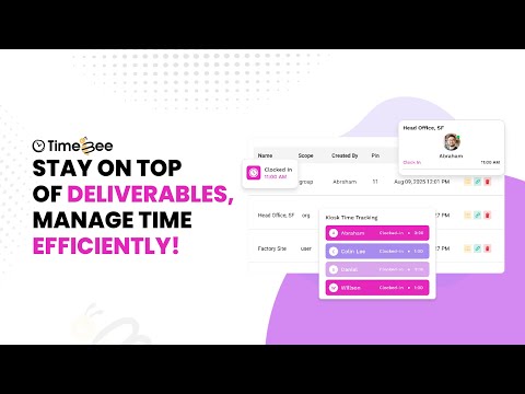Track Work Hours Effortlessly with TimeBee’s Time Clock App