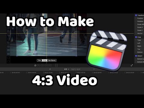 Convert 16:9 to 4:3 in FCPX | Final Cut Pro X Tutorial