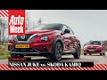 Nissan Juke vs. Skoda Kamiq - AutoWeek Dubbeltest - English Subtitles