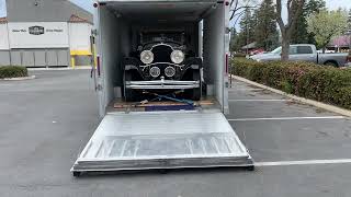 Securing A Classic Car For Transport In An Enclosed Trailer