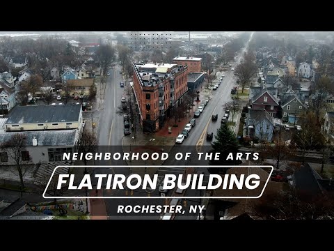 Historic Flatiron Building in Rochester NY - 4K Drone Footage - DJI Mavic 2