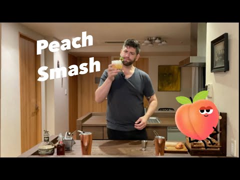 Peach Smash: Peaches and Bourbon deliciousness | Lenfant's Cocktails