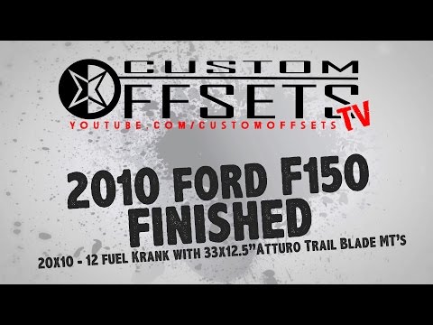 FINISHED 20x10 -12 Fuel Krank with 33x12.5" Atturo Trail Blade MTs on 2010 F150 FX4 minor trimming