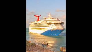 MV Carnival liberty arriving to Key West #cruiseship #keywest #carnivalcruise #travel