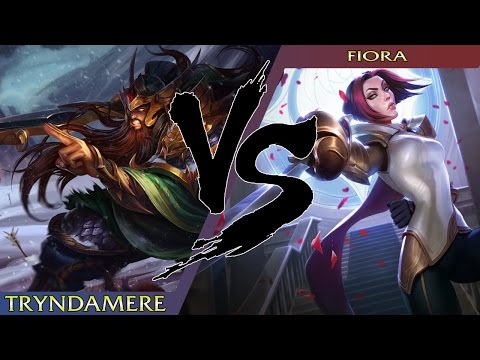 Tryndamere vs Fiora - Ill just push her out - Masters - NA