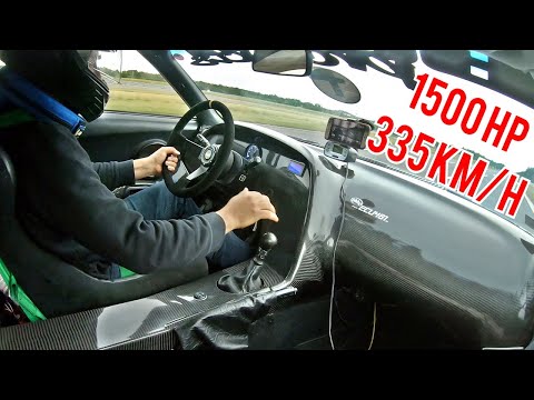 1500HP Toyota Supra MK4  2JZ Acceleration 0-335