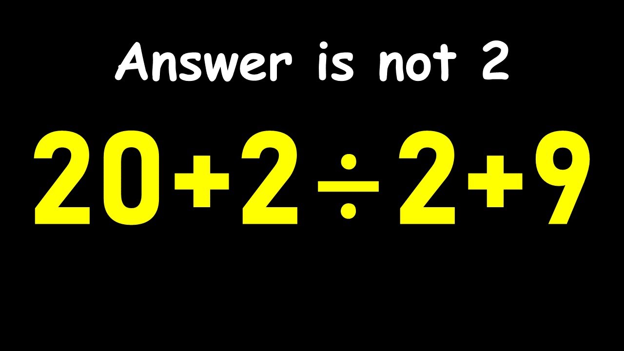 Only 1 in 5 Can Solve This Math Problem!