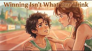 She Was About to Win Her First Race — Then She Stopped Running #motivation #motivationalstory