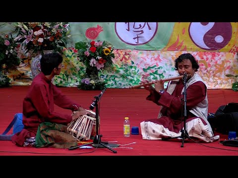 2017-0708 Raag Jog, Flute Concert at Evening Program, eve of Guru Puja, Cabella, Italy