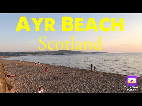 Ayr Beach Scotland Full Tour/Best beach walk/ Scotland beautiful beaches/ Visit Ayrshire #travel