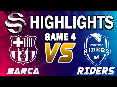 Barcelona vs Movistar Riders Game 4 Highlights - LEAGUE OF LEGENDS - SUPERLIGA - PLAYOFFS