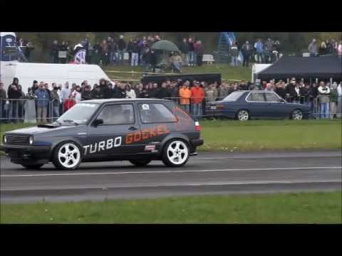 Turbogockel Golf 2 vs Audi S2 (Flugplatzblasen Aalen-Elchingen 2010 HD)