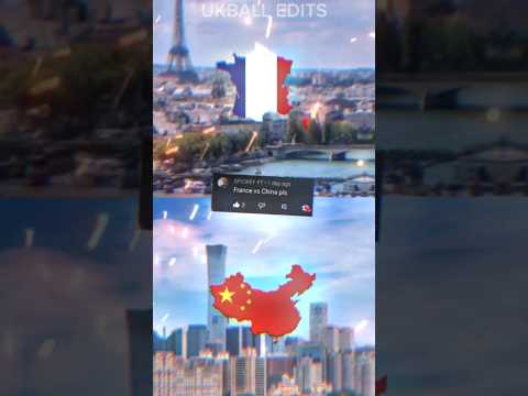 France 🇫🇷 v China 🇨🇳 || #shorts #comparison #europe #asia #france #china