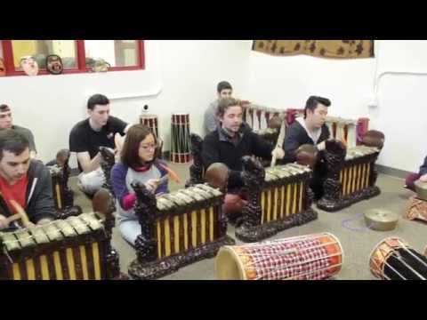 Balinese Gamelan Ensemble practices at Colgate University
