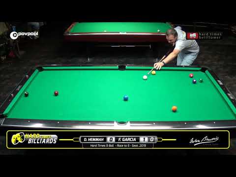 #5 - Dave HEMMAH vs Fach GARCIA / Hard Times 9-Ball / Sept 2019