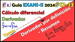 Curso EXANI II 2023 Cálculo diferencial #1 Introd
