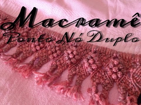 Macramê ponto Nó Duplo