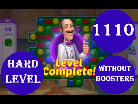 Homescapes Level 1110 - [15 moves] [2023] [HD] solution of Level 1110 Homescapes[No Boosters]