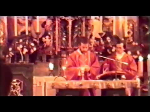 Bł. Zbigniew Strzałkowski - celebrujący Eucharystię - Kowary - 17.10.1986r.